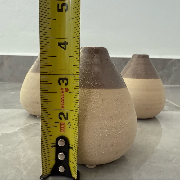 At Home Small Decorative Ceramic Painted Set Of Pots - Picture 11 of 11